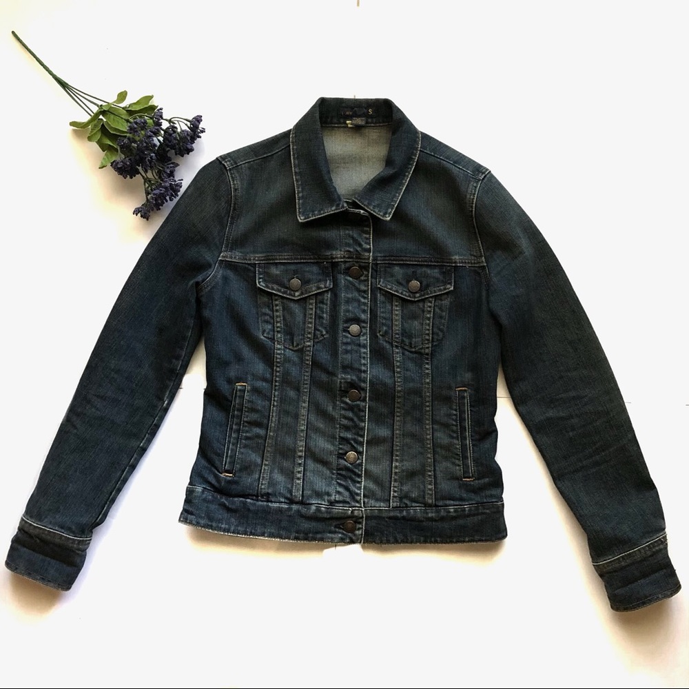 J.Crew Women’s Denim Jean Jacket SZ S - Picture 2 of 6